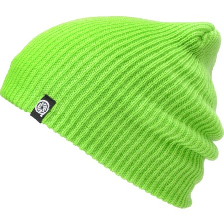 Aperture Pedro Lime Slouch Beanie