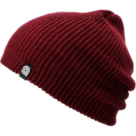 Aperture Pedro Dark Red Slouch Beanie