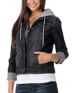 Empyre Girls Resolve Black Jean Hoodie Jacket