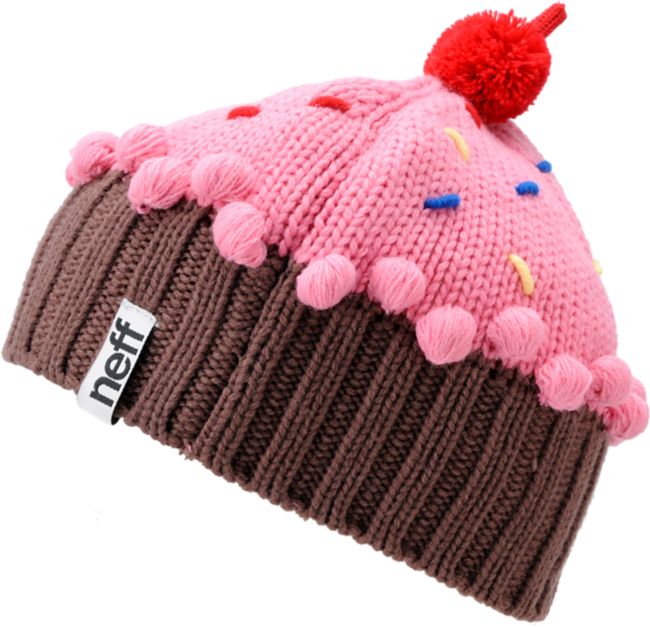 Neff Strawberry Pink Cupcake Beanie