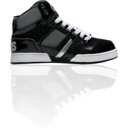 Osiris Kids NYC 83 Black, Charcoal, & Silver Skate Shoe