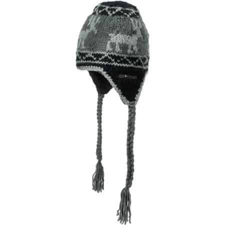 Dakine Elko Black & Grey Fleece Earflap Beanie