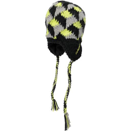 Dakine McFly Black & Lime Fleece Earflap Beanie