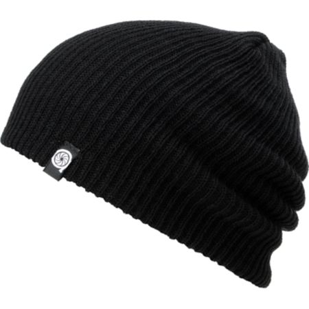 Aperture Pedro Black Slouch Beanie