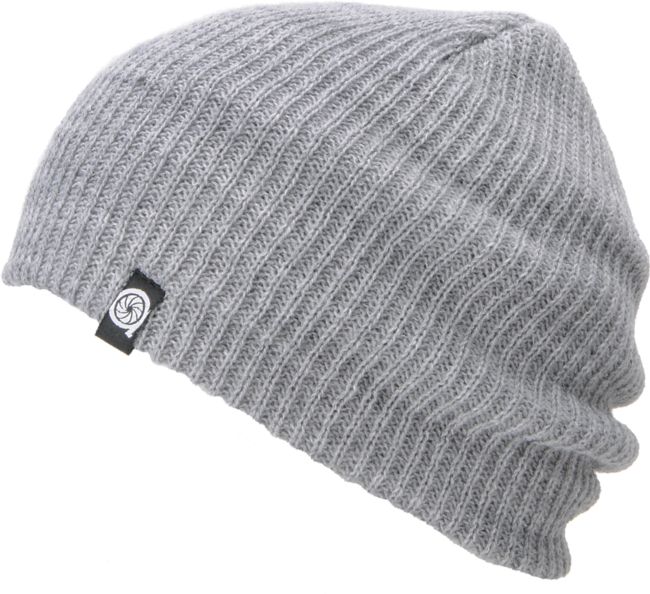 Aperture Pedro Grey Slouch Beanie