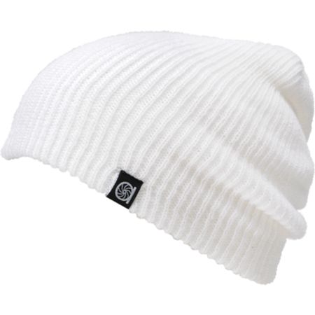 Aperture Pedro White Slouch Beanie