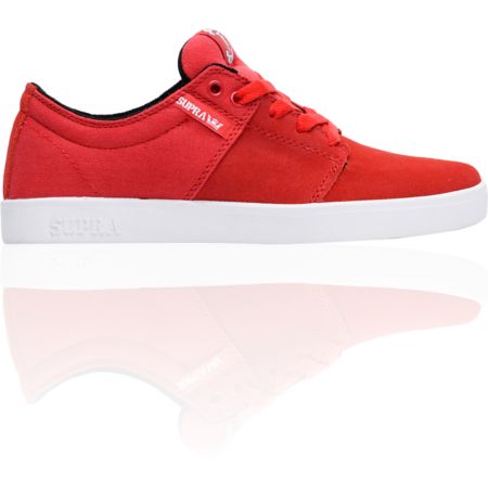 Supra TK Stacks Red Suede & Canvas Shoe