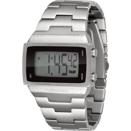 Vestal Dolby Brushed Metal Guys Digital Watch