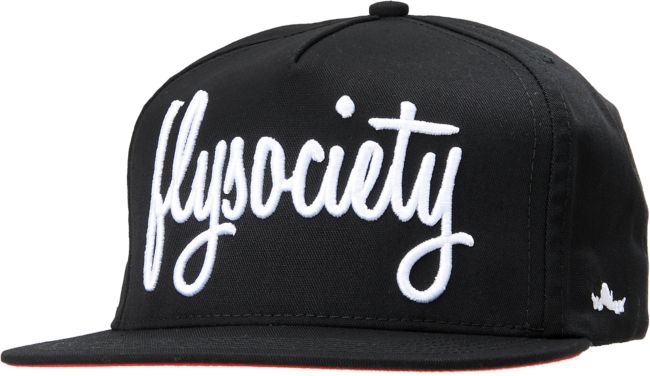 Fly Society Skywriter Black Snapback Hat