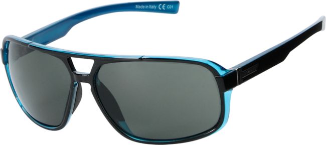 Von Zipper Decco Black & Blue Gloss Sunglasses