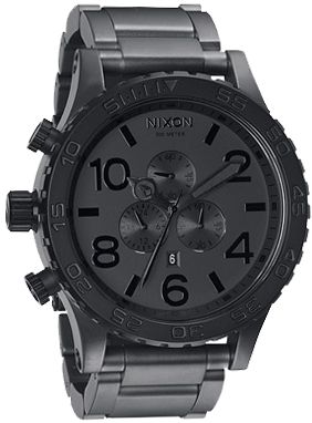 Nixon 51-30 Chrono Matte Black & Matte Gunmetal Guys Watch
