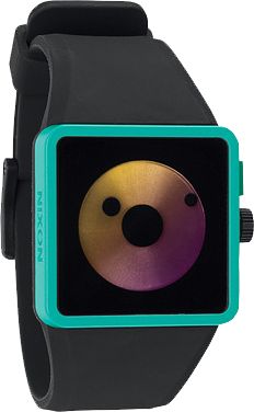 Nixon Newton Black & Teal Guys Analog Watch