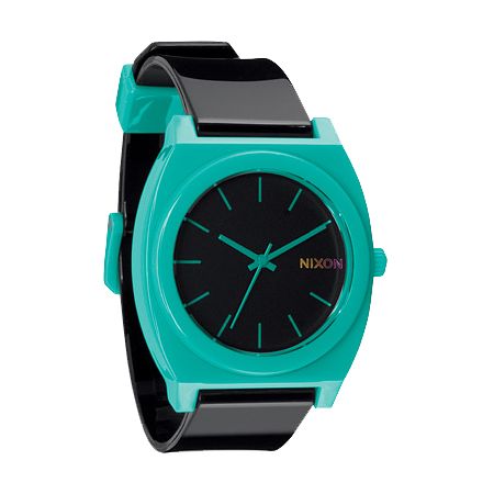 Nixon Time Teller P Black & Teal Analog Watch