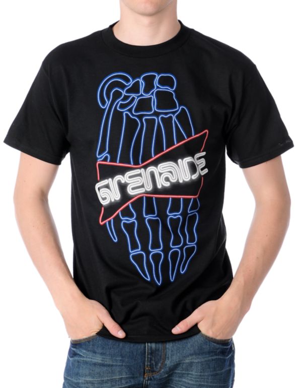 Grenade Party Time Black Tee Shirt