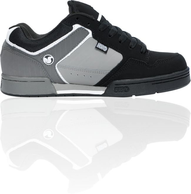 DVS Transom Black & Grey Nubuck Skate Shoe