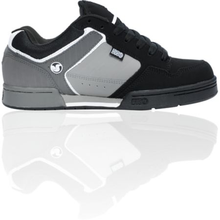 DVS Transom Black & Grey Nubuck Skate Shoe 