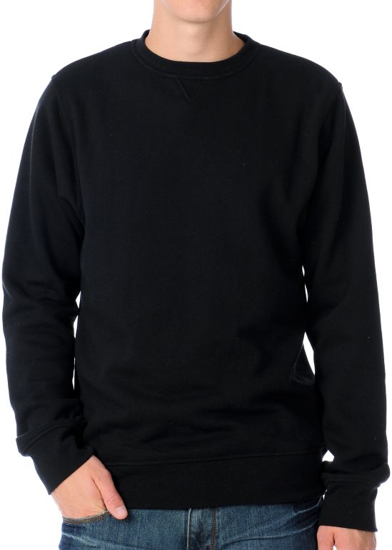 Zine Cruiser Black Crew Neck Sweatshirt