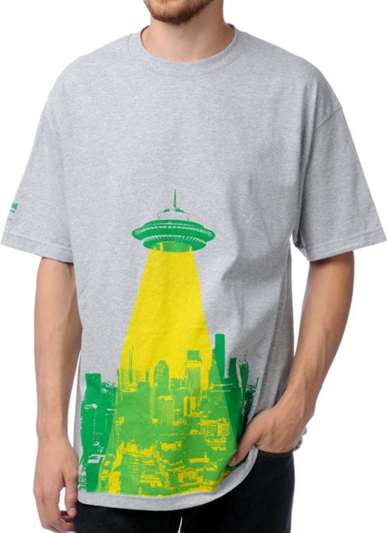 Cake Face Sealiens Heather Grey Tee Shirt