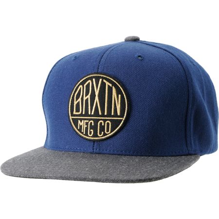 Brixton Oath II Navy & Charcoal Snapback Hat