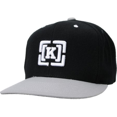 KR3W Brackets Black & Grey Snapback Hat 