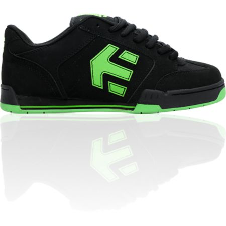 Etnies Twitch 3 Black & Lime Skate Shoe