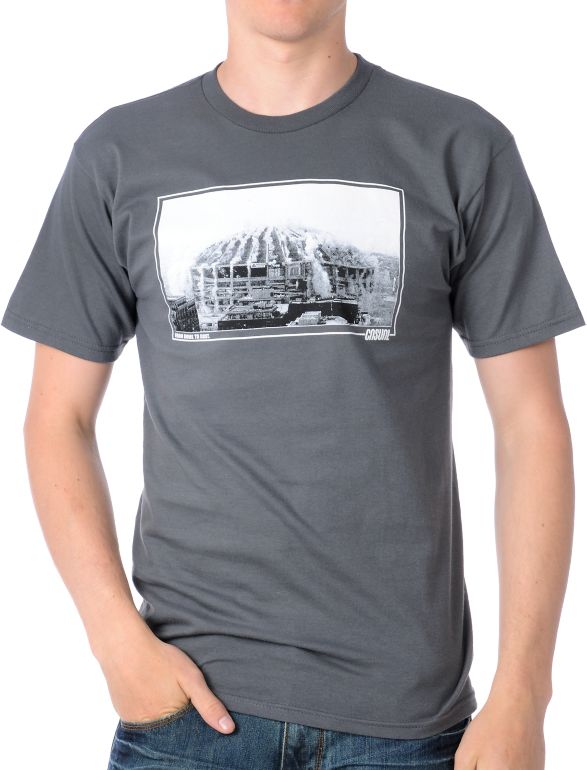 Casual Industrees Dome To Dust Grey Tee Shirt