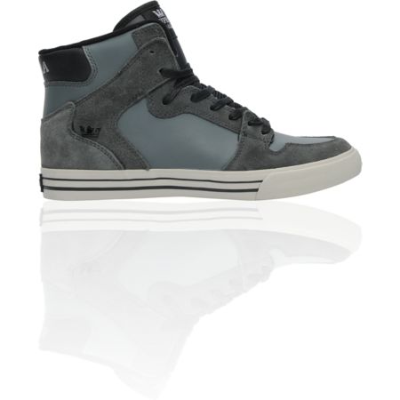 Supra Stevie Wiliams Vaider Charcoal Grey Leather Shoe