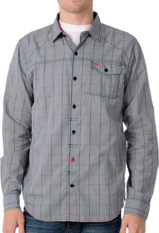 LRG Concord Grey Woven Shirt