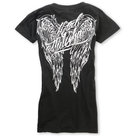 Metal Mulisha Mara Black V-Neck Tee Shirt