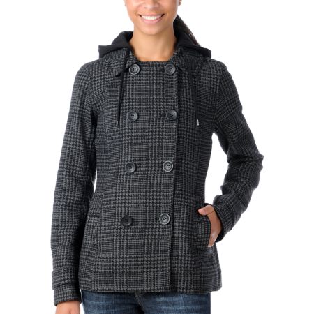 Empyre Girls Origin Charcoal Pea Coat