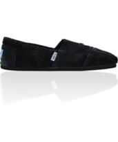 Toms Classics Black Stonewash Corduroy Shoes