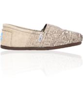 Toms Classics Burlap Carpe Diem Womens Shoe