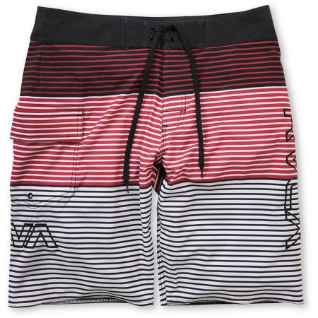 RVCA Scorpius 21" Red Striped Board Shorts