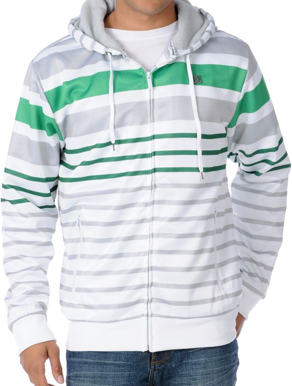 DC Hyde White Sherpa Tech Fleece Hoodie