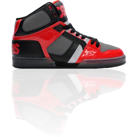 Osiris NYC 83 Black, Red & Chrome Skate Shoe