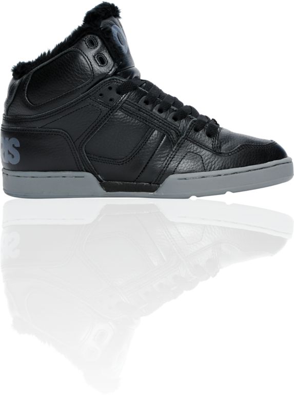 Osiris NYC 83 Black, Chrome & Sherpa Shoe