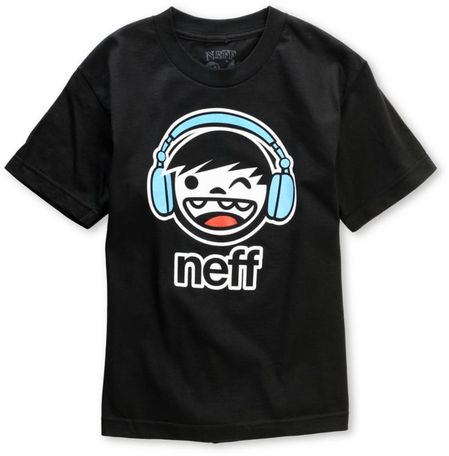Neff Boys DJ Kenny Black Tee Shirt