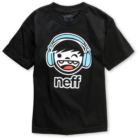 Neff Boys DJ Kenny Black Tee Shirt