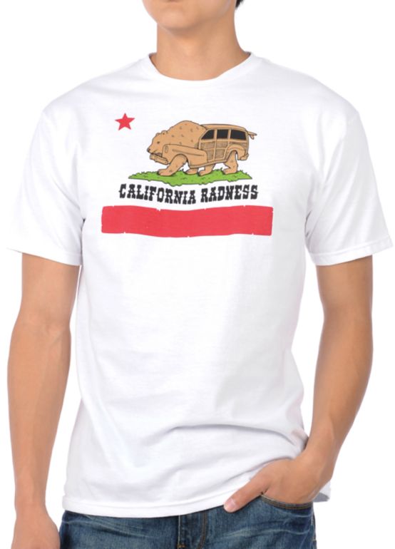 Upper Playground California Radness White Tee Shirt