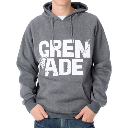 Grenade Stacker Charcoal Pullover Hoodie