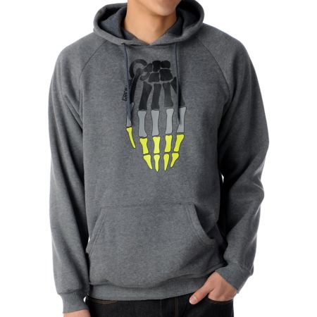 Grenade Skullbomb Charcoal Pullover Hoodie