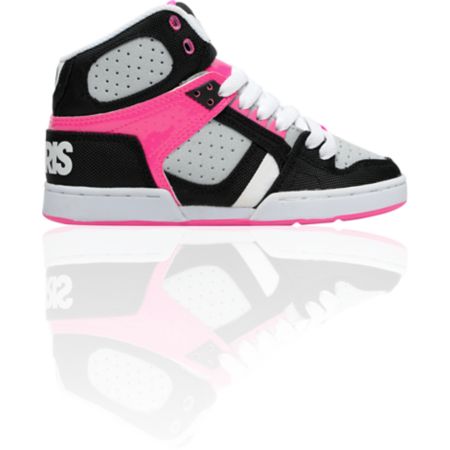 Osiris Girls NYC 83 Slim Black, Grey & Pink Shoe