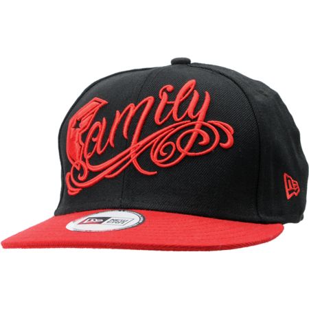 Famous Stars & Straps Family Black & Red New Era Snapback Hat