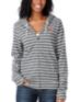 Obey Light Years Charcoal Stripe Girls Zip Up Hoodie