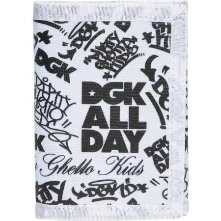 DGK Classic Black & White Tri-Fold Wallet