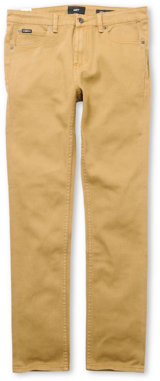 Obey Juvee Slim Fit Tobacco Brown Jeans