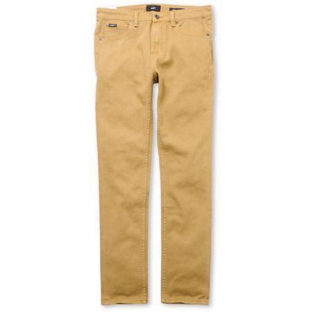 Obey Juvee Tobacco Brown Slim Jeans