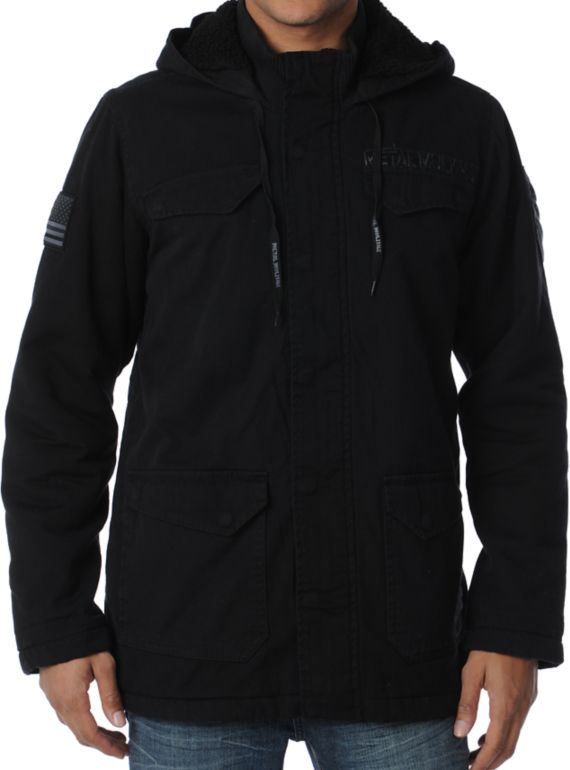 Metal Mulisha Conceal Black Sherpa Jacket