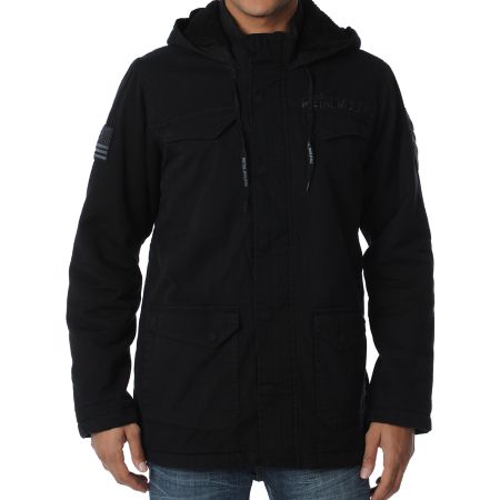 Metal Mulisha Conceal Black Sherpa Jacket