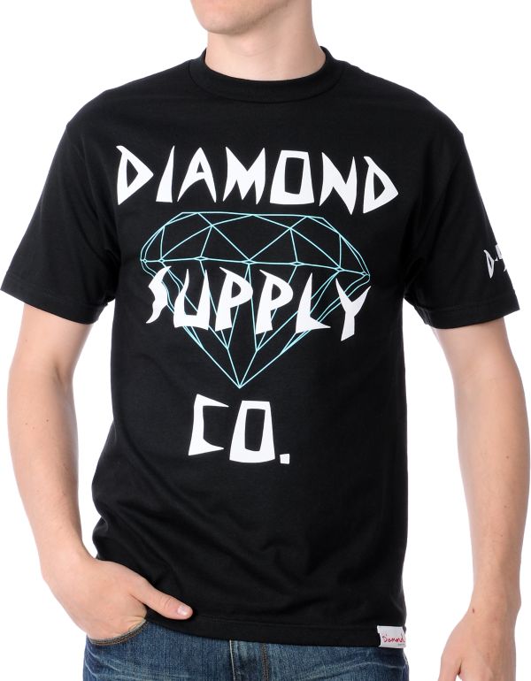 Diamond Supply Diamond Black Tee Shirt